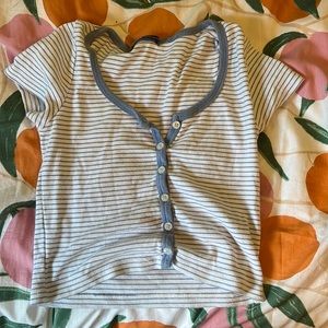 Brandy blue striped top